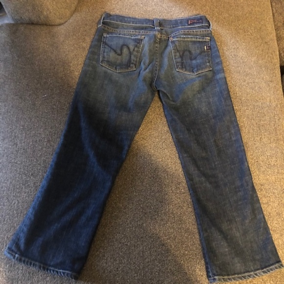 Citzen's Low Waist Denim Cropped Stretched Capri's - Picture 2 of 2